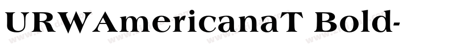 URWAmericanaT Bold字体转换